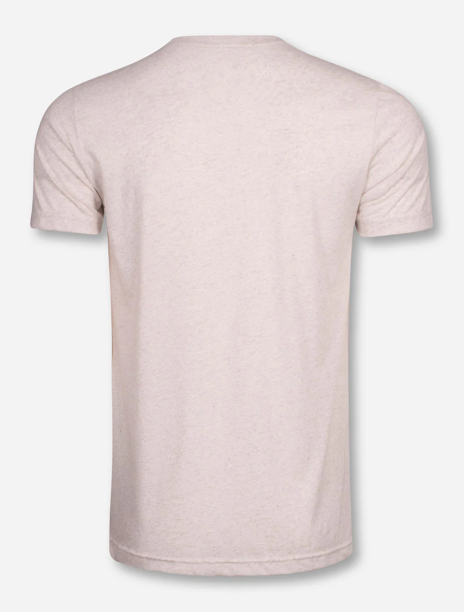 Classic Texas Tech Red Raiders Navy Arch on Oatmeal T-Shirt - Image 2
