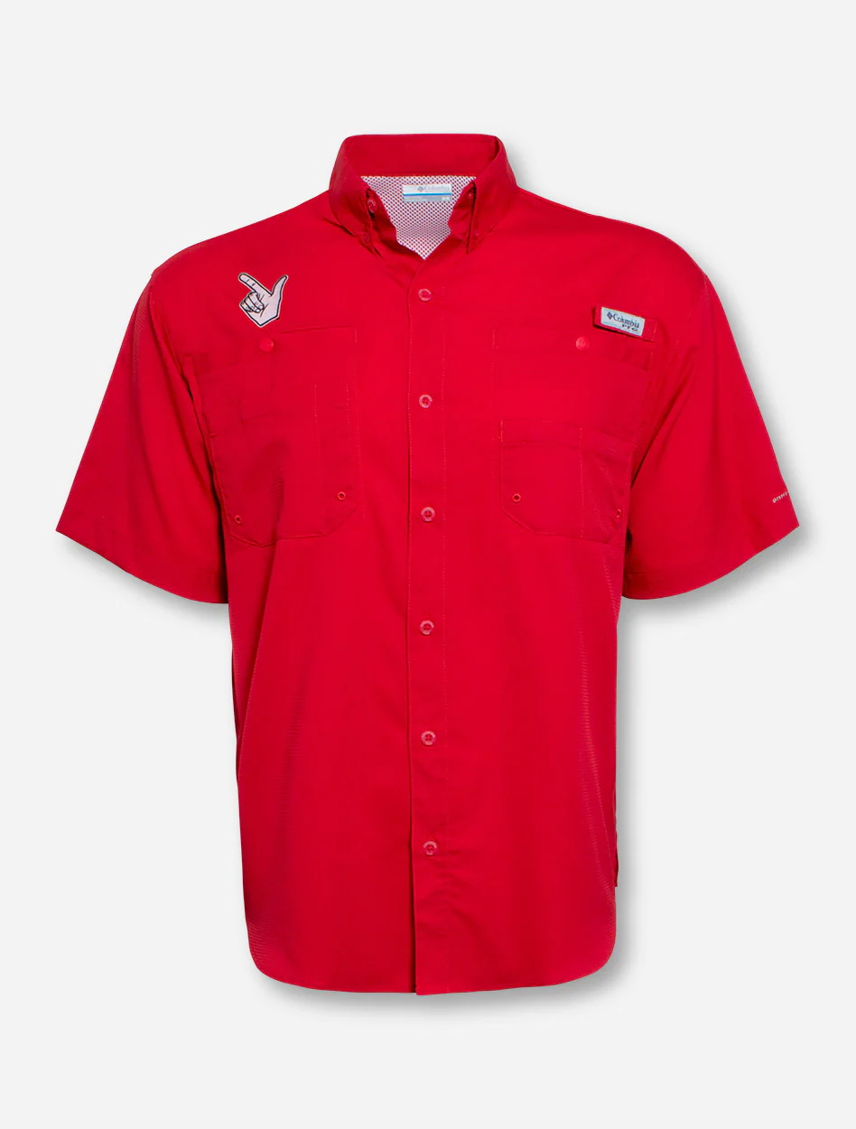 Columbia Texas Tech Red Raiders "Tamiami" Guns Up Fishing Shirt - Image 3