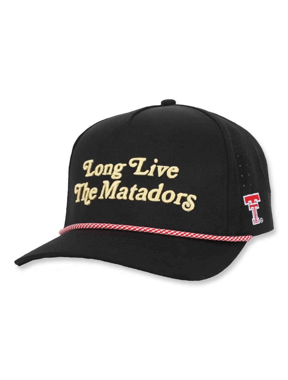 Texas Tech Dark Horse "Long Live the Matadors" Black Snapback Cap