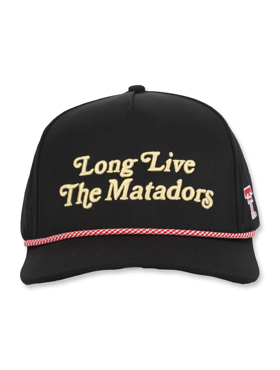 Texas Tech Dark Horse "Long Live the Matadors" Black Snapback Cap - Image 2