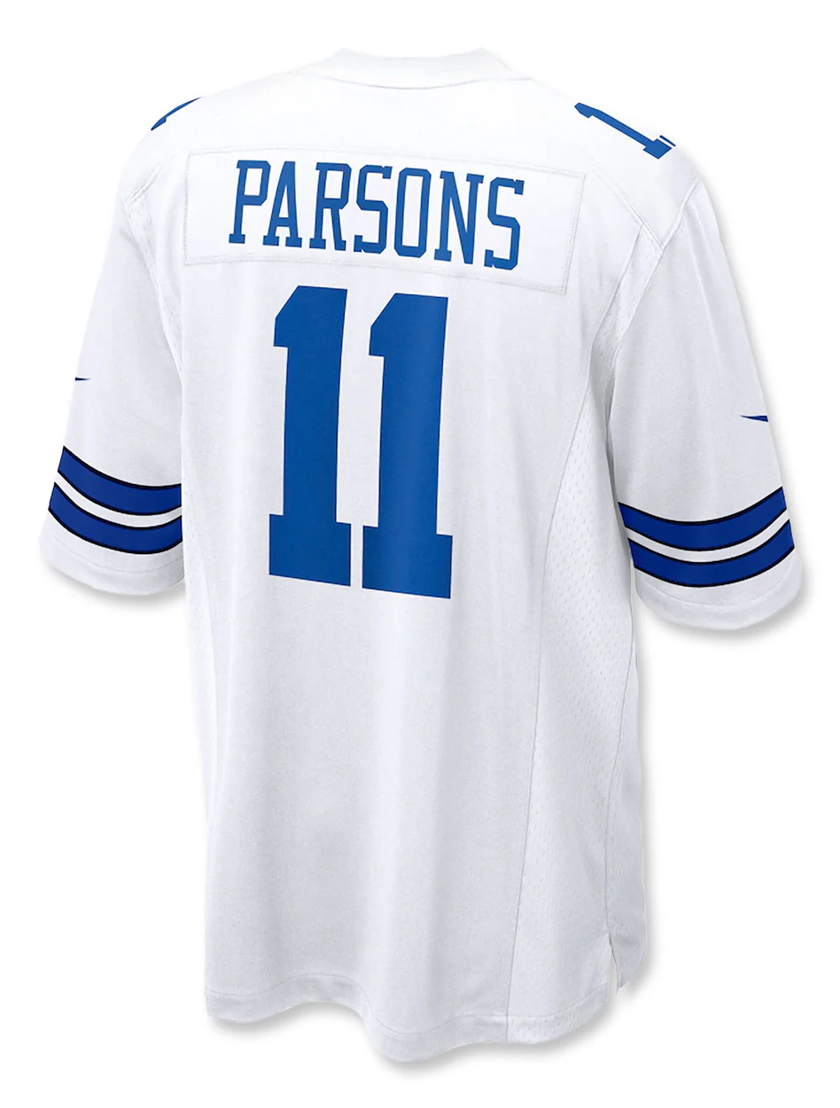 Dallas Cowboys NFL Official Nike "Micah Parsons" White Game Jersey - Image 2
