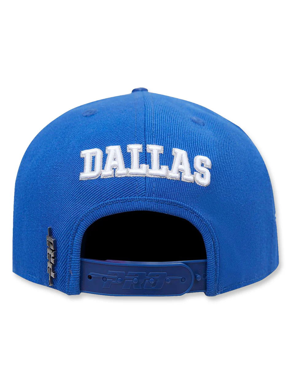 Dallas Cowboys "Retro" Classic Logo Dodger Blue Wool Snapback Flat Bill - Image 2