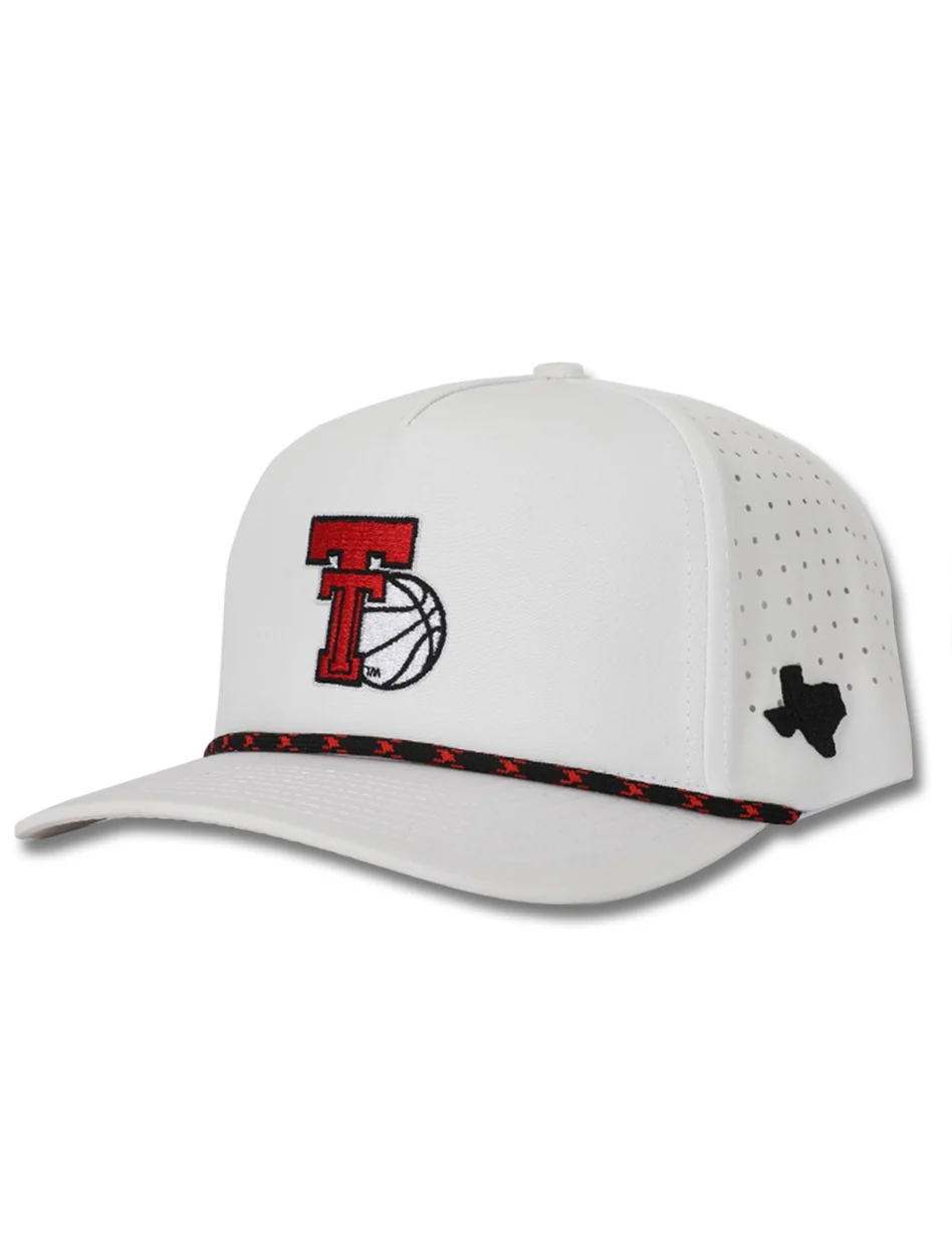 Dark Horse "Basketball Throwback" White Corded Sport Snapback