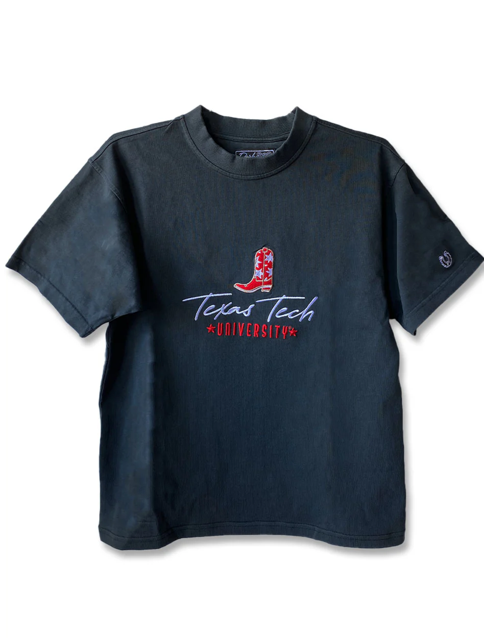 Dark Horse Texas Tech "Rockin Boot" Heavyweight Washed T-Shirt - Image 2