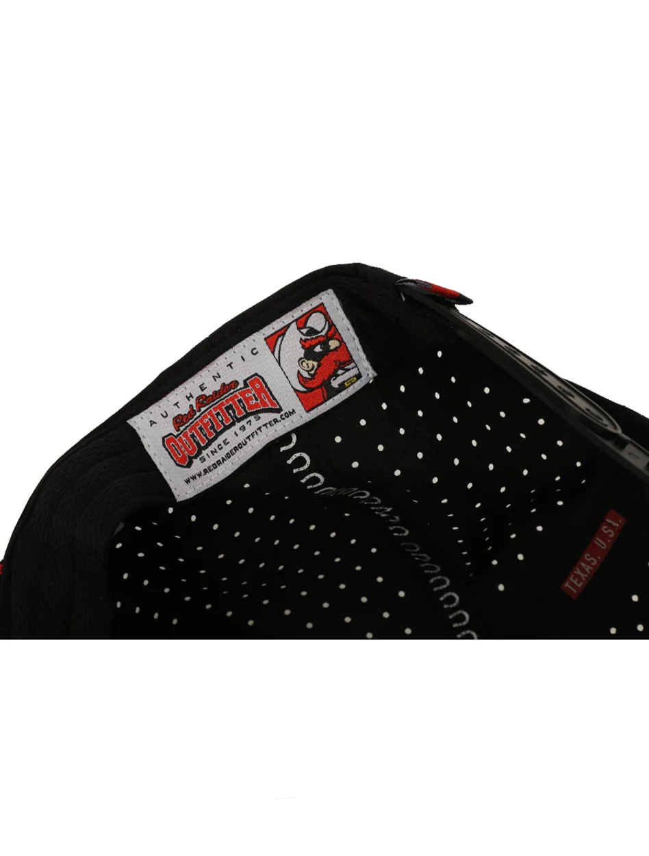 Texas Tech Dark Horse Throwback "Rearing Rider" Black Sport Snapback Cap - Image 3