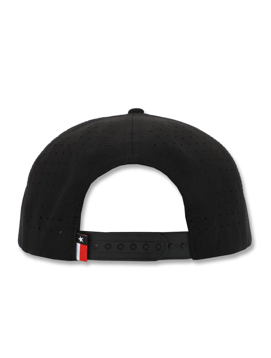 Texas Tech Dark Horse Throwback "Rearing Rider" Black Sport Snapback Cap - Image 4