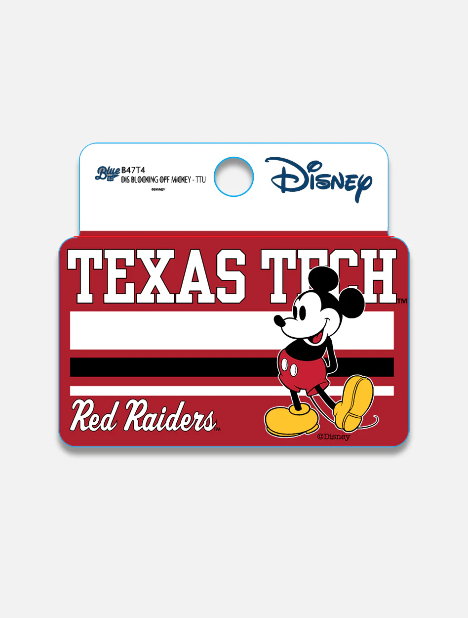 Disney x Red Raider Outfitter Texas Tech "Blocking Off" Decal
