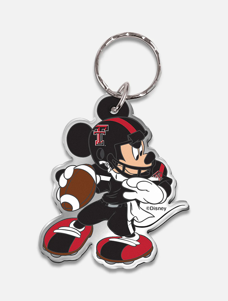 Disney x Red Raider Outfitter Texas Tech Mickey "Football Player" Keychain