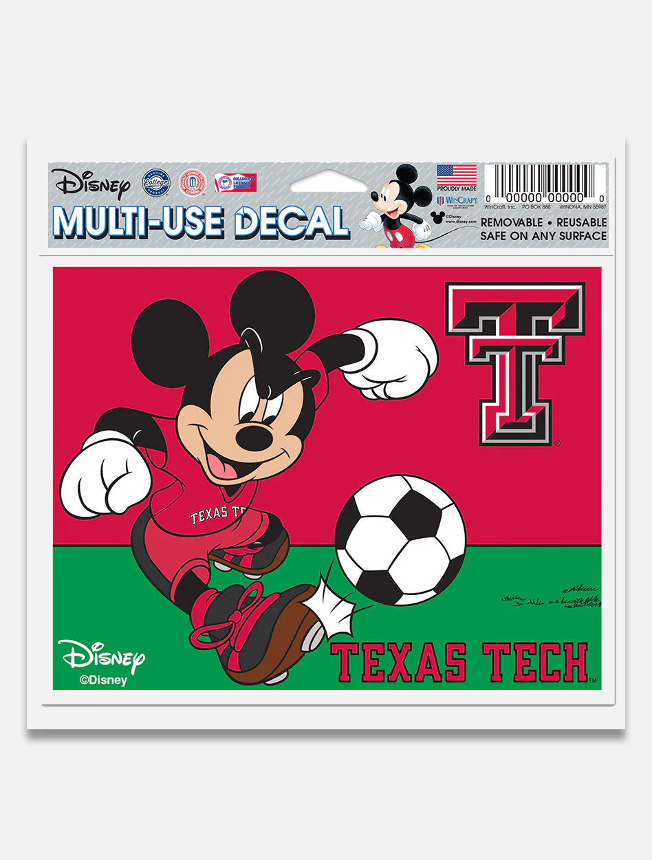 Disney x Red Raider Outfitter Texas Tech Mickey "Soccer Field" Decal