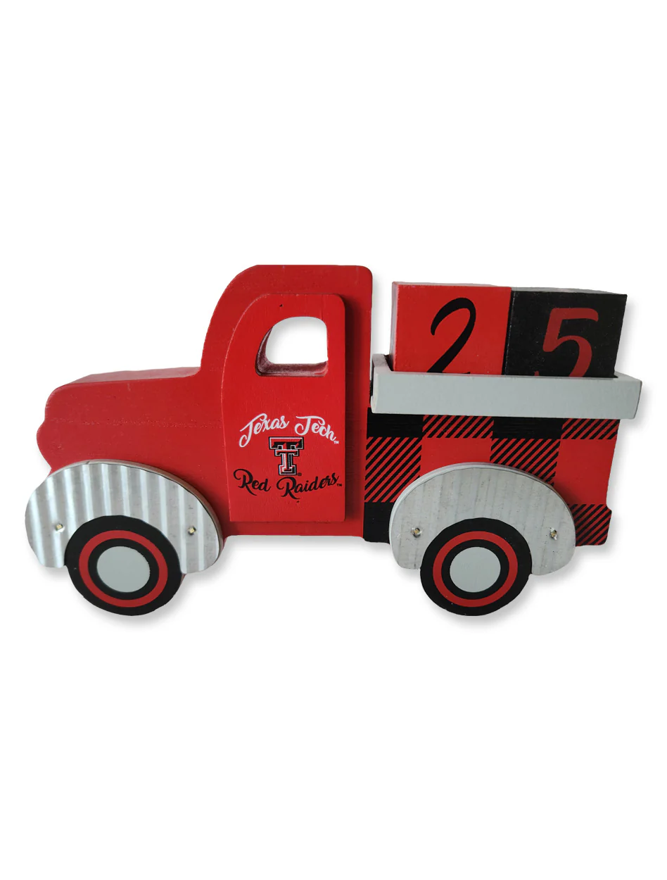 Texas Tech Standing "Holiday Count Down 8" Truck"