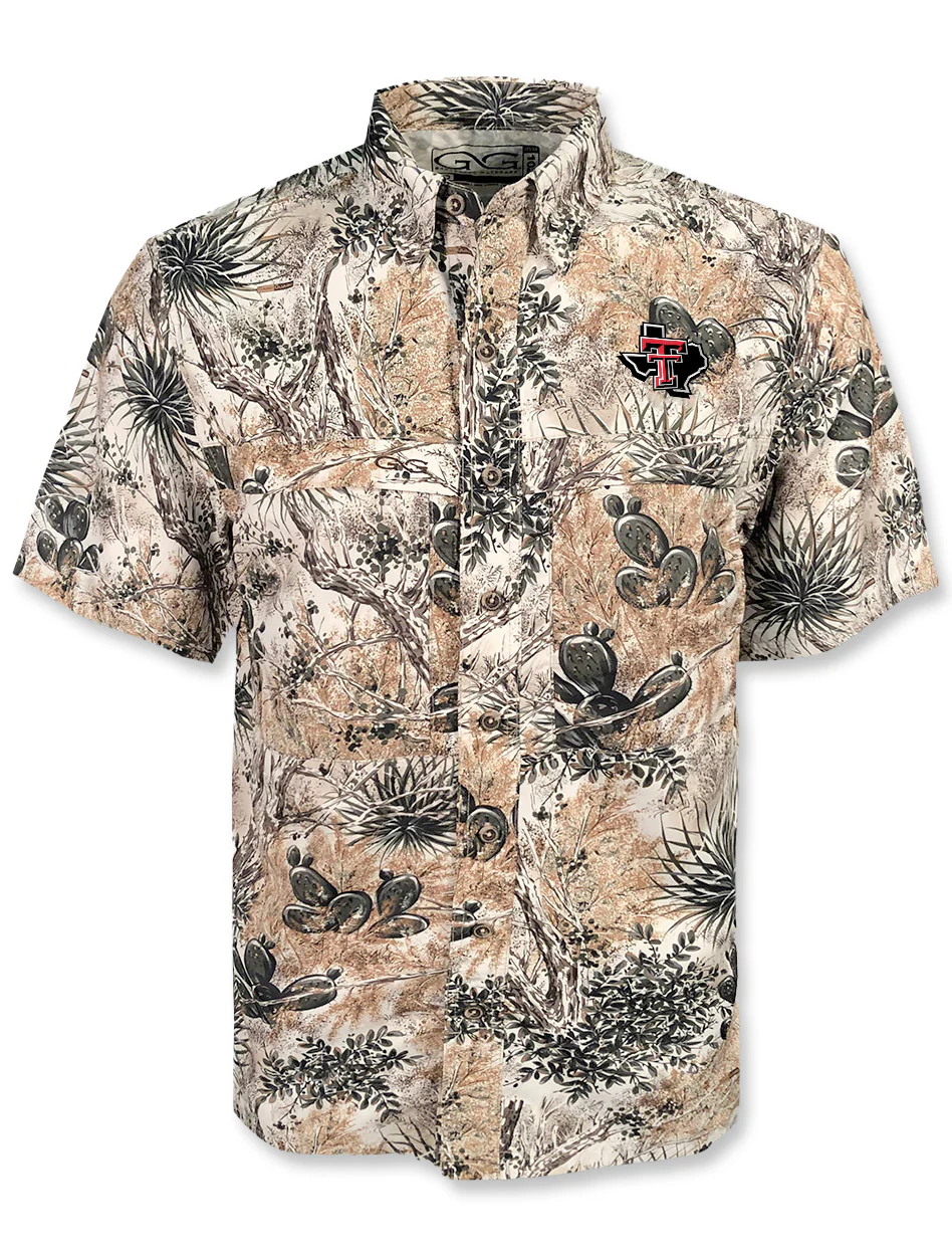 Gameguard Texas Tech Red Raiders Pride "West Texas" Camo Fishing Shirt