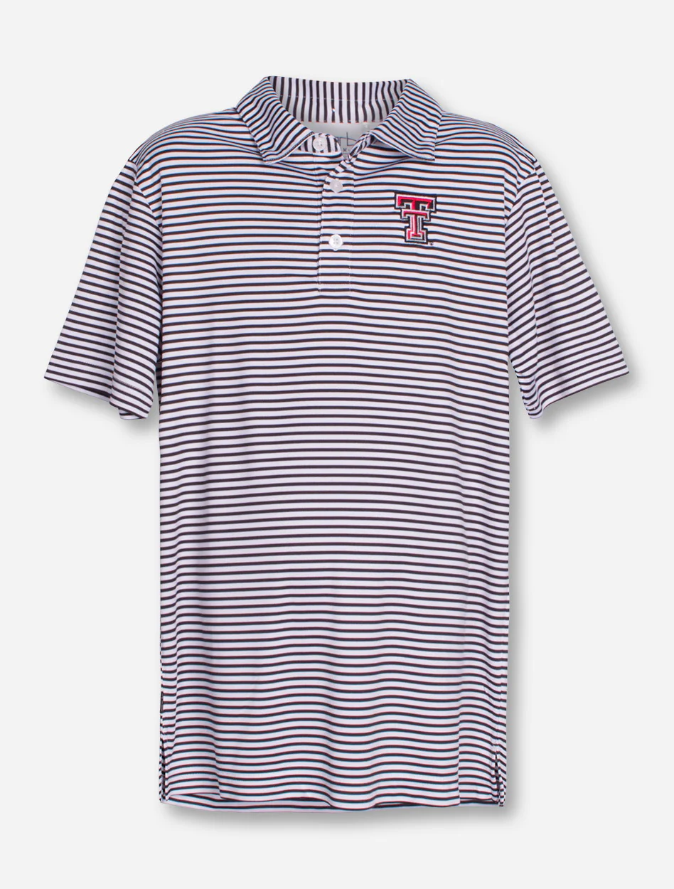 Garb Texas Tech "Carson" YOUTH Striped Polo