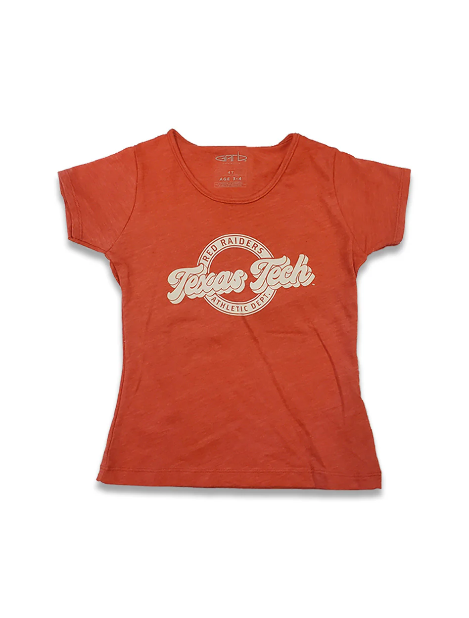 Garb Texas Tech "Charlotte" YOUTH Cap Sleeve Tee