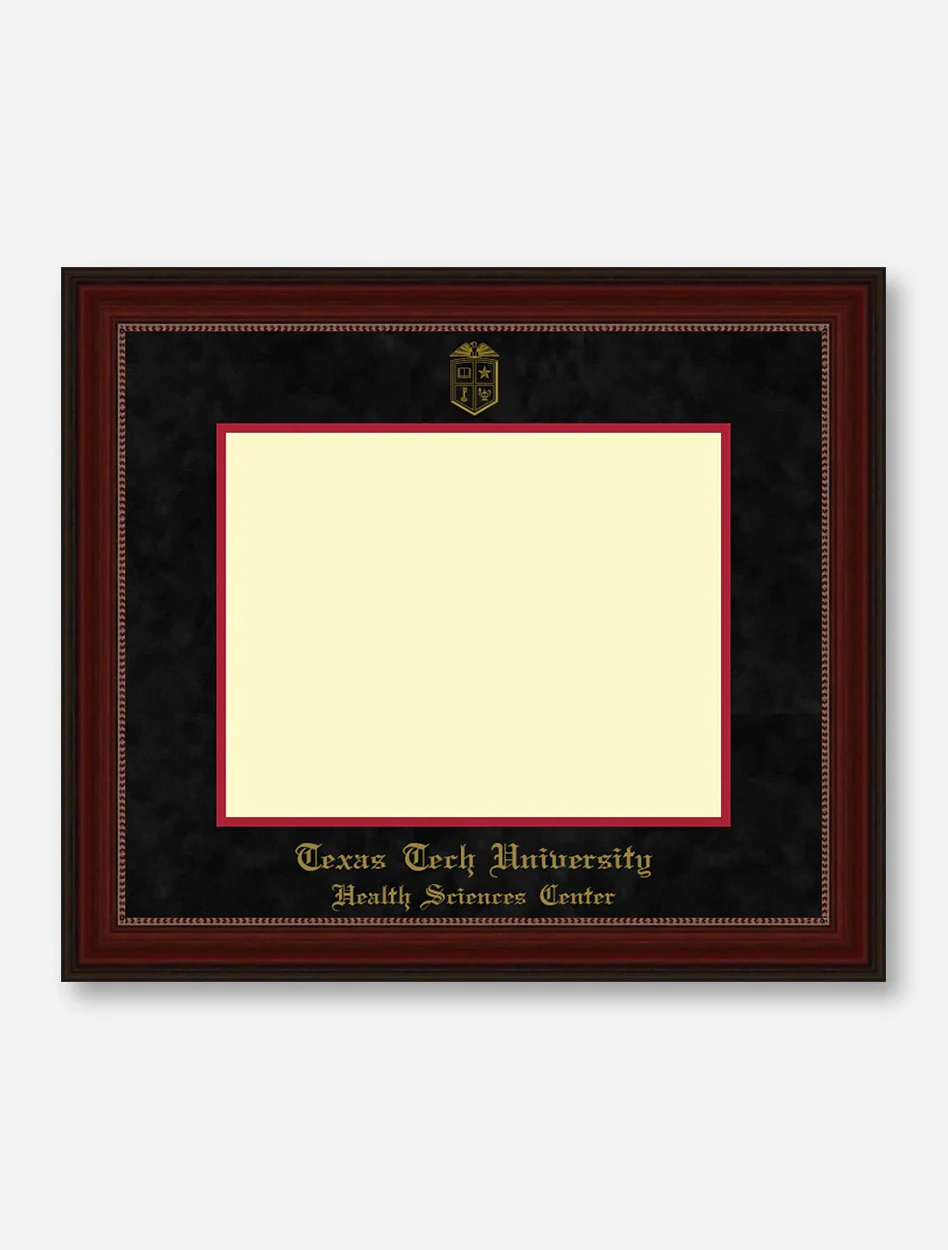 HSC Gold Embossed Cherry Bead Black Suede Diploma Frame T10