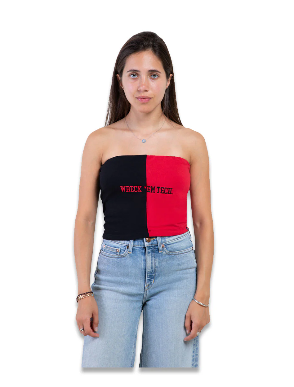 **Hype & Vice Colorblock "Wreck 'Em" Tube Top
