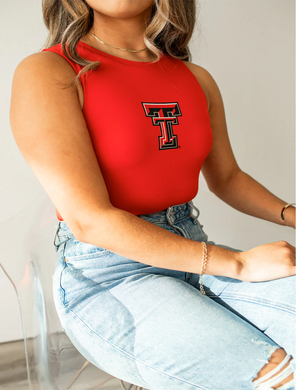 Hype & Vice Texas Tech Double T Contouring Bodysuit - Image 3