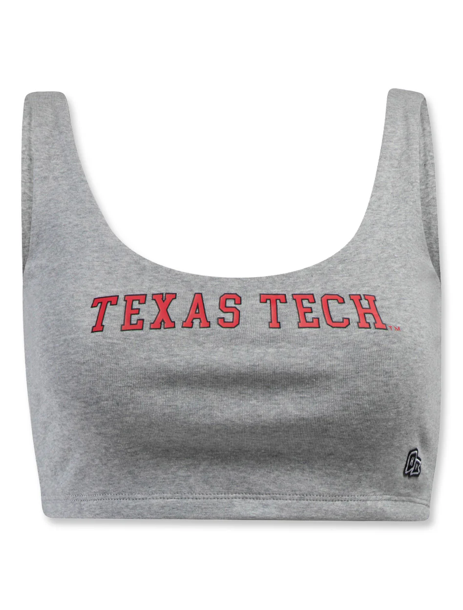 Hype & Vice Texas Tech "Scoop Neck" Crop Top