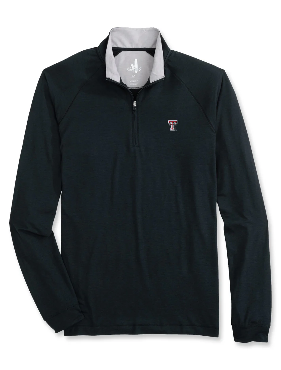 Johnnie-O Texas Tech "Freeborne" Quarter Zip MEN'S Pullover