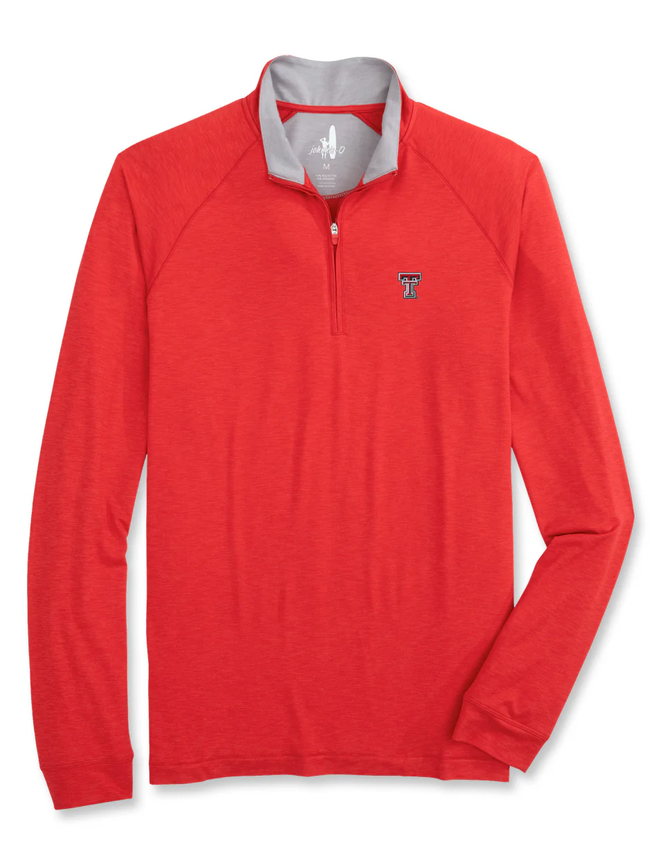 Johnnie-O Texas Tech "Freeborne" Quarter Zip MEN'S Pullover - Image 2