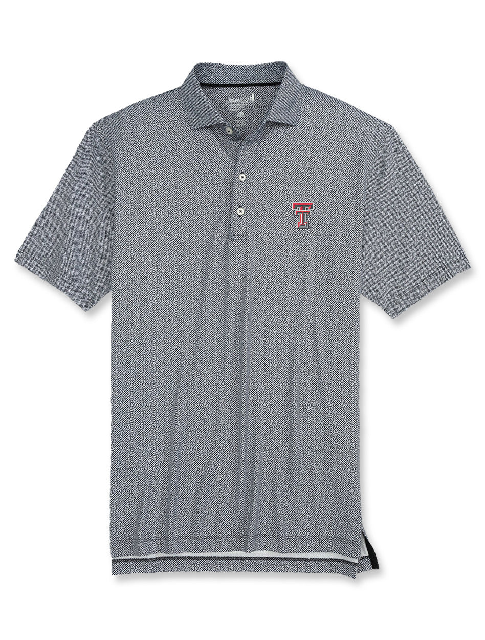 Johnnie-O Texas Tech"Hinson" Stripe Polo