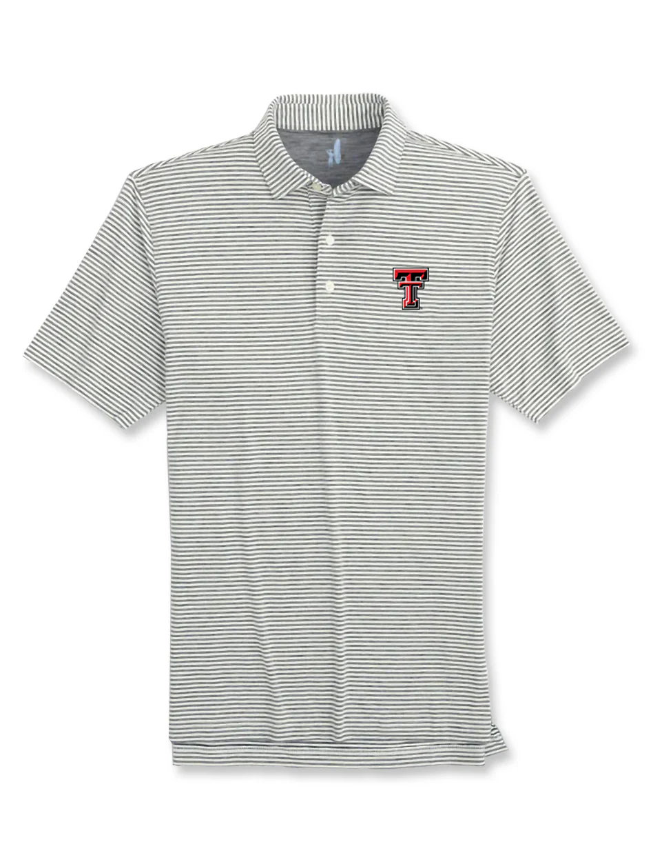 **Johnnie-O Texas Tech "Seymour" Stripe Polo