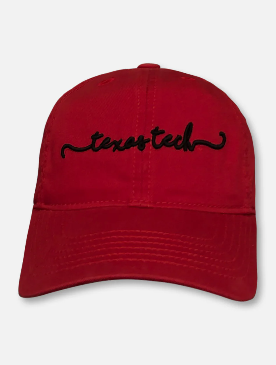 Legacy Texas Tech Red Raiders "Scripted" YOUTH Red Adjustable Cap - Image 3
