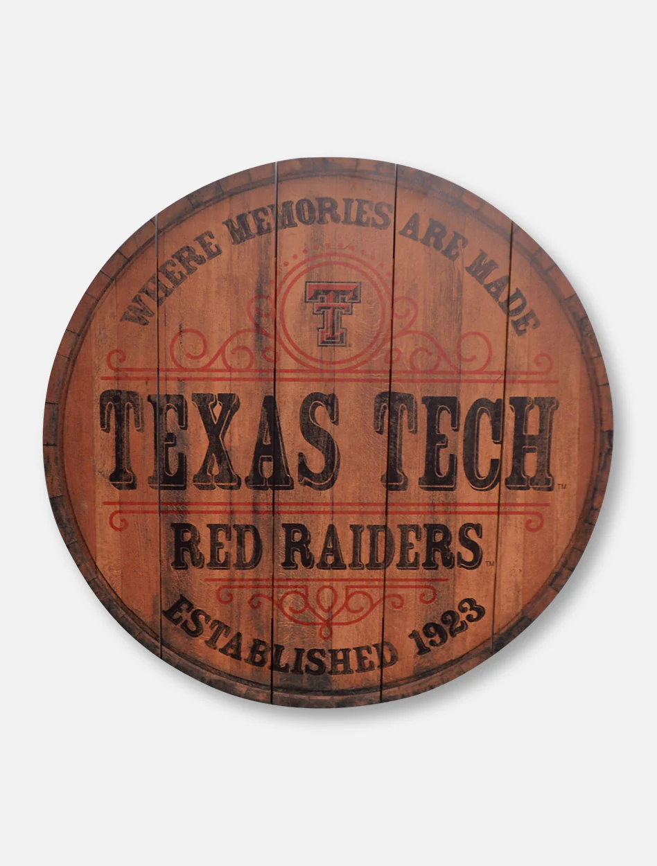 Legacy Texas Tech Red Raiders Texas Tech Barrel Top Wall Mount Decor