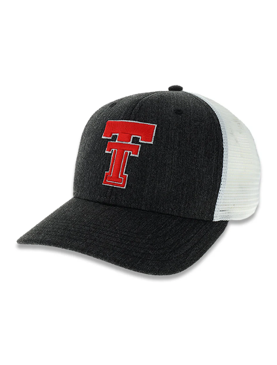 Legacy Texas Tech Vault Double T MPS Melange Black/White Snapback Trucker Cap