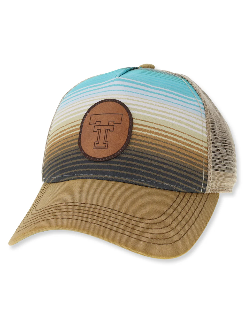 Legacy Vault Double T Oval Leather Patch "Earth Stripe" OFSA Snapback Cap