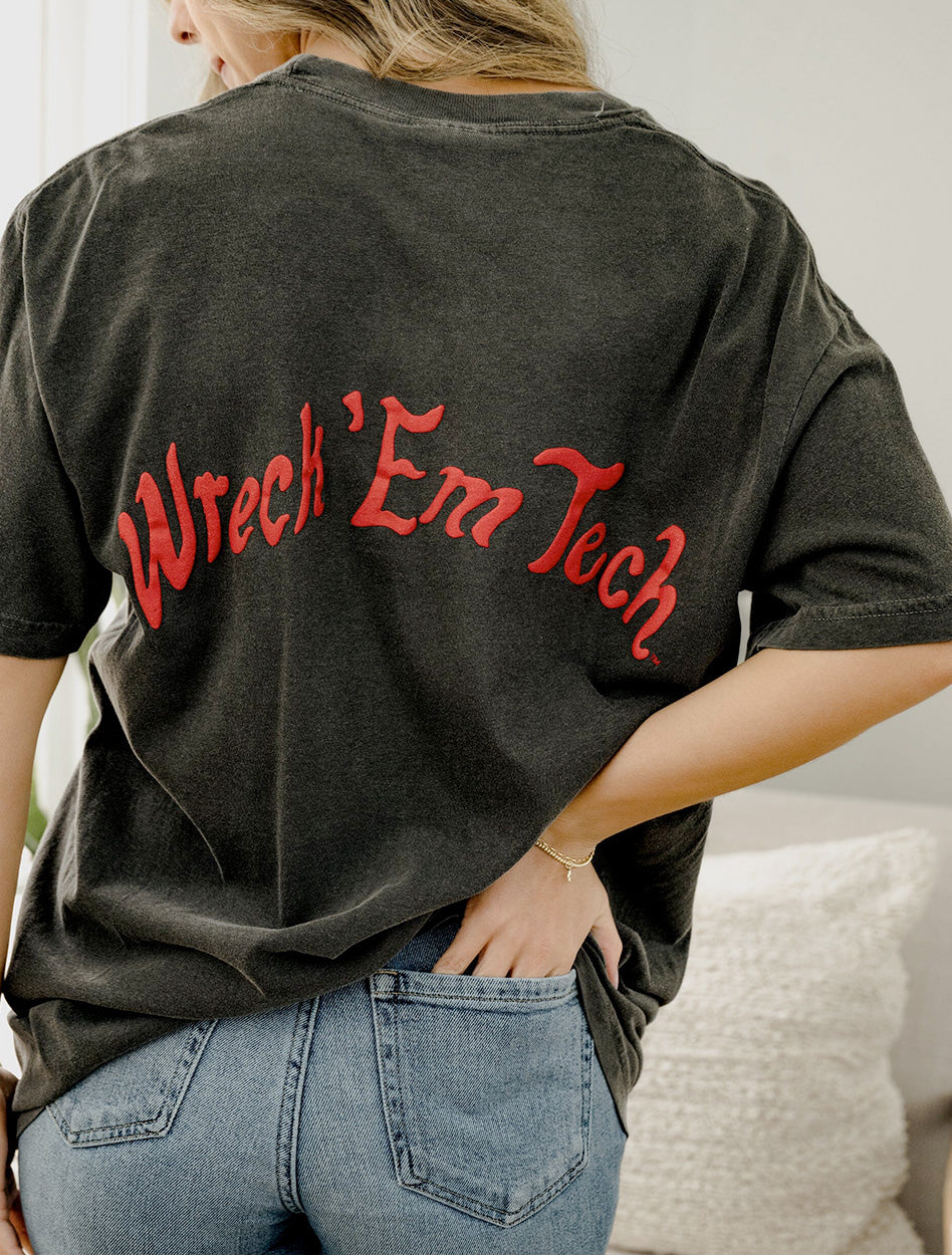 Livy Lu Texas Tech "Lyric Puff Ink" Comfort Color Tee