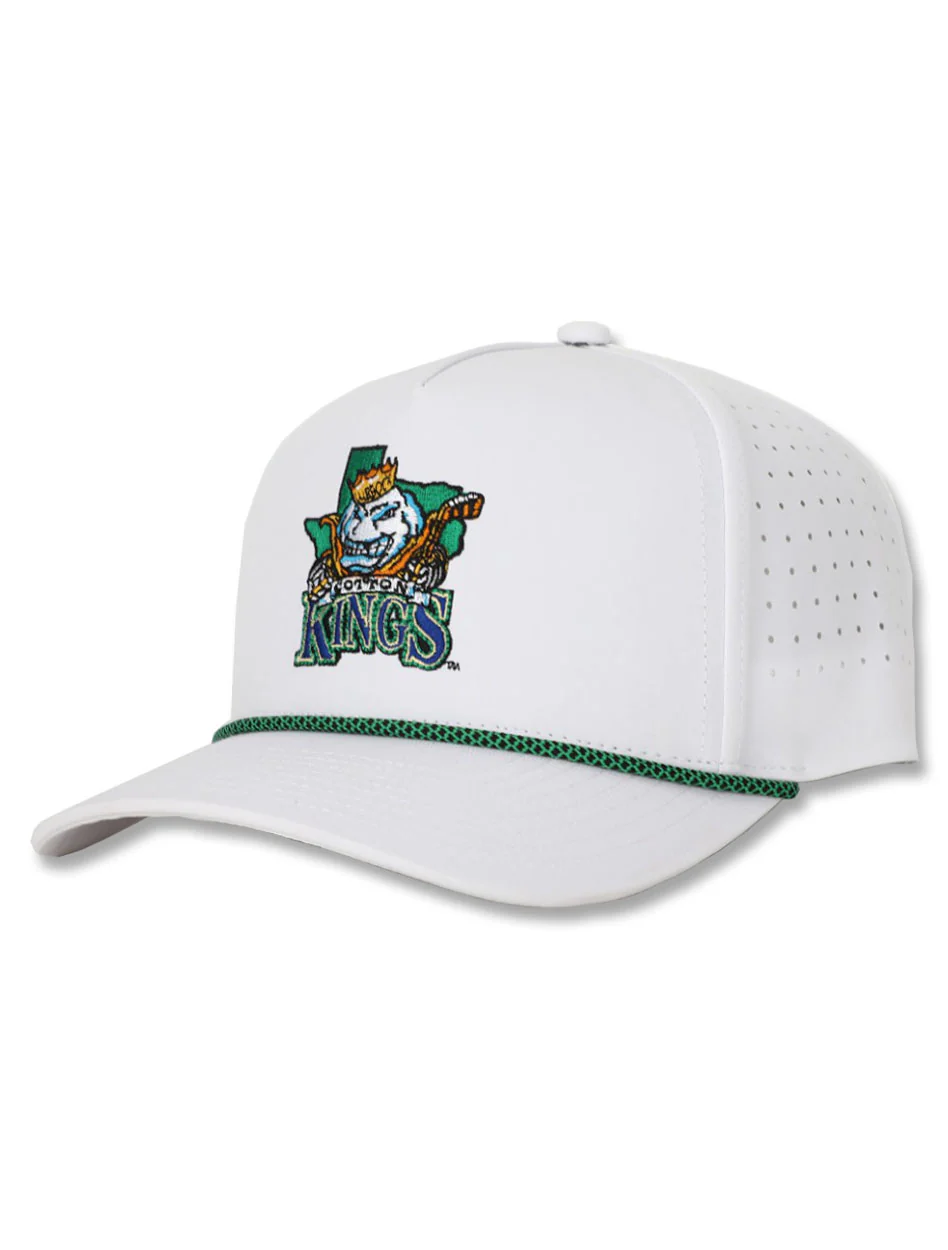 Lubbock "Cotton Kings" White Corded Sport Snapback Cap