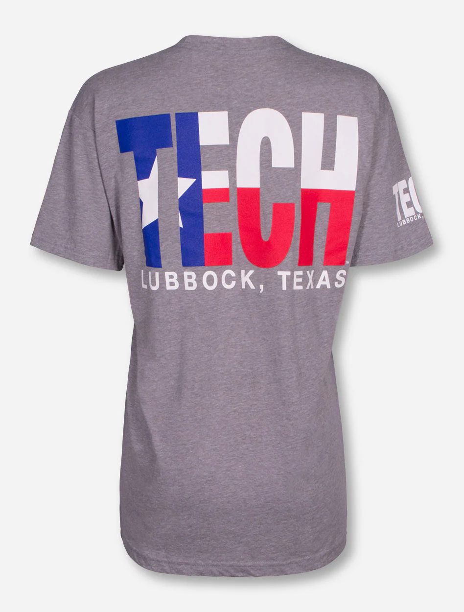 Lubbock, TX TECH in Texas Flag T-Shirt - Image 3