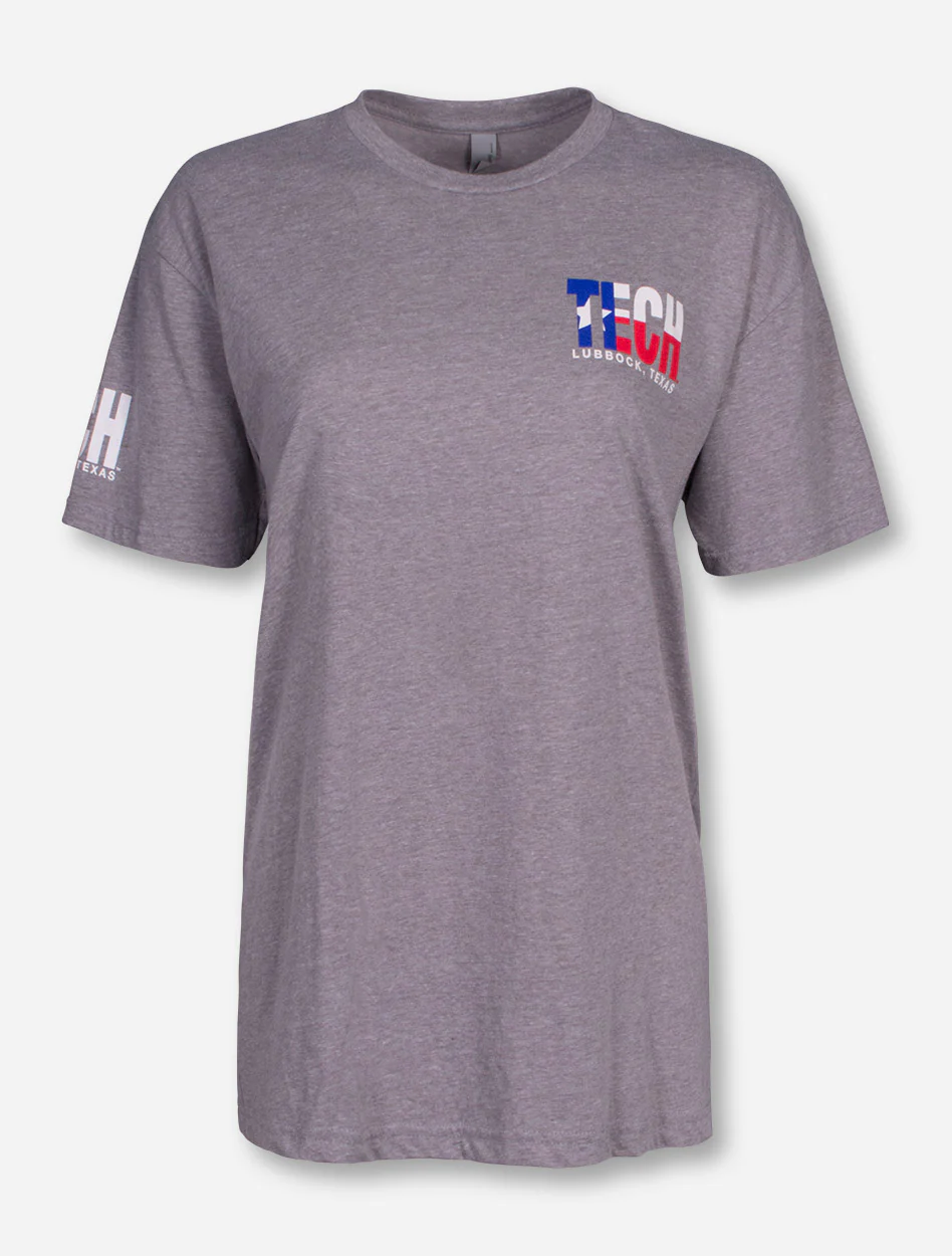 Lubbock, TX TECH in Texas Flag T-Shirt - Image 4