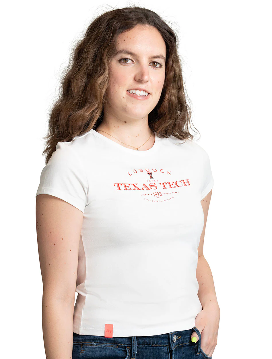 Lusso Texas Tech Women's "Naja" Baby Tee - Image 2