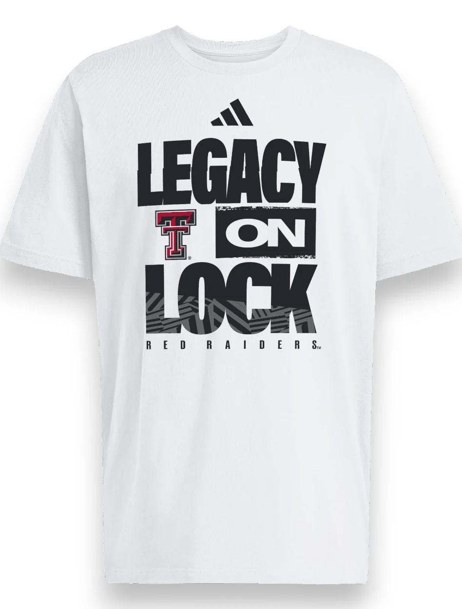 Adidas Texas Tech Basketball Official March Madness Locker Room T-Shirt (mm2601)