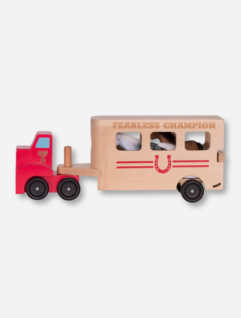 Melissa & Doug Texas Tech Fearless Champion Horse Trailer - Image 3