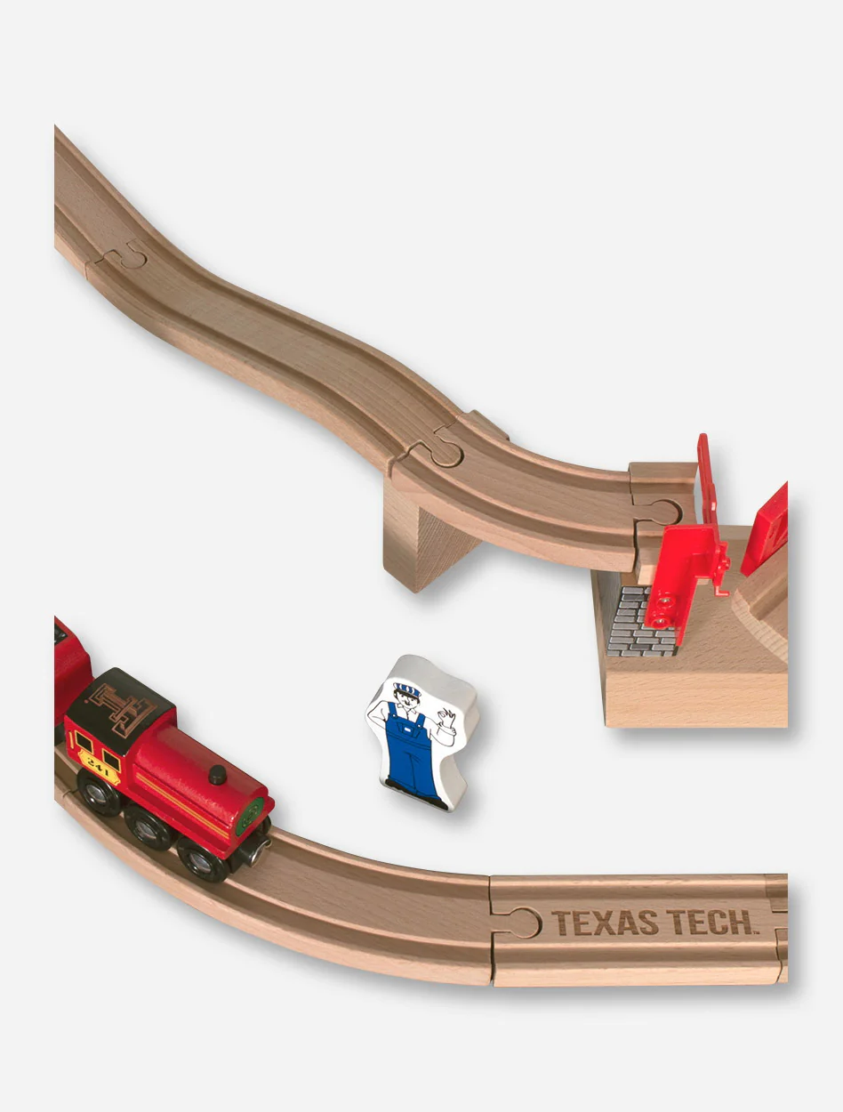 Melissa & Doug Texas Tech Large Swivel Bridge Train Set - Image 4