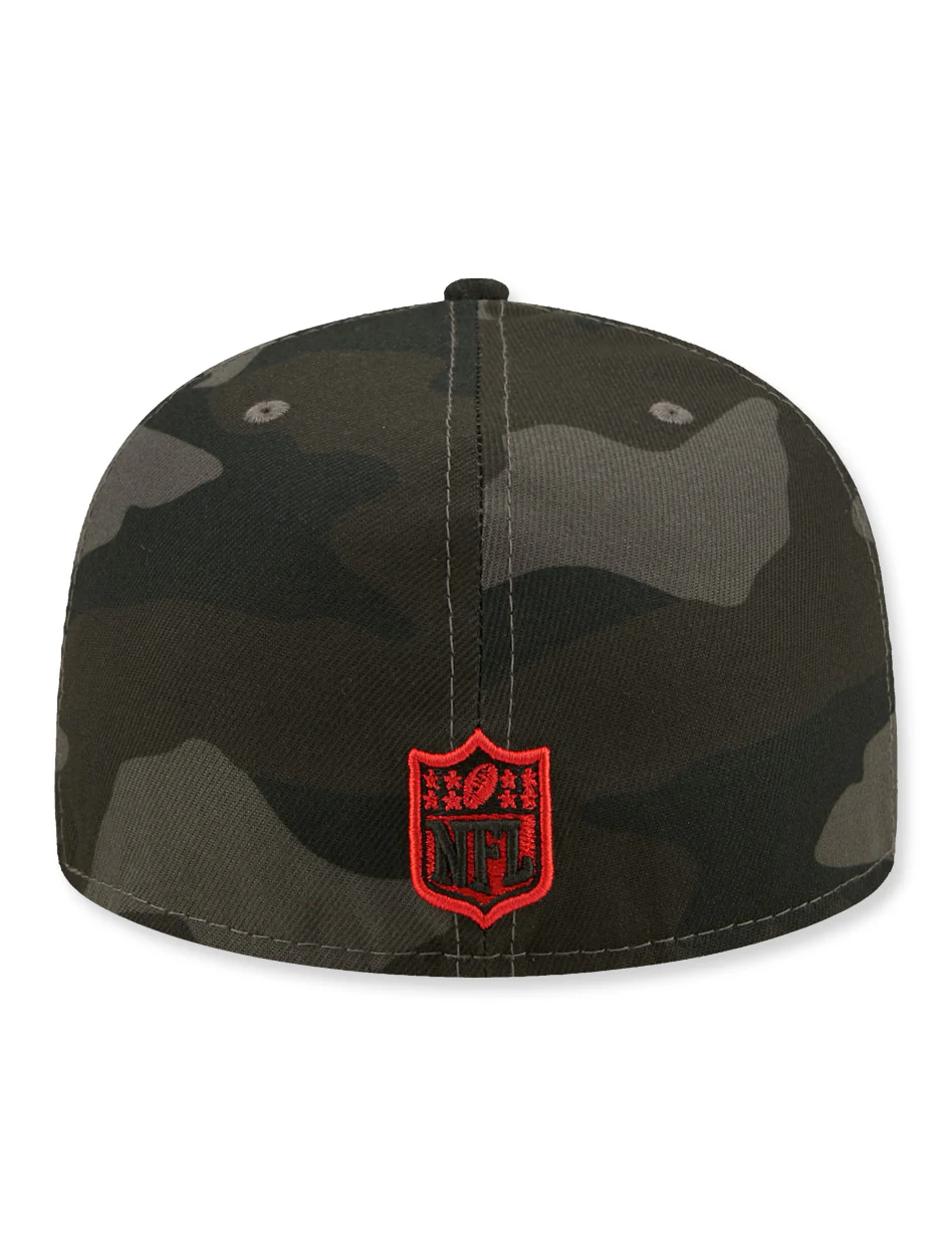 New Era KC Chiefs Tonal Camo 5950 Flatbill Fitted Cap - Image 4