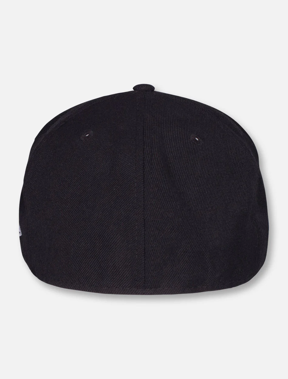 New Era Texas Tech Double T on Black Flat Bill Fitted Cap - Image 4