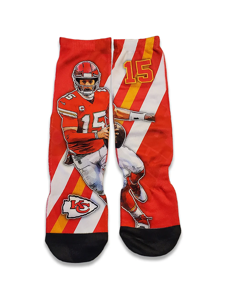 Patrick Mahomes "Player Stripe" Crew Sock