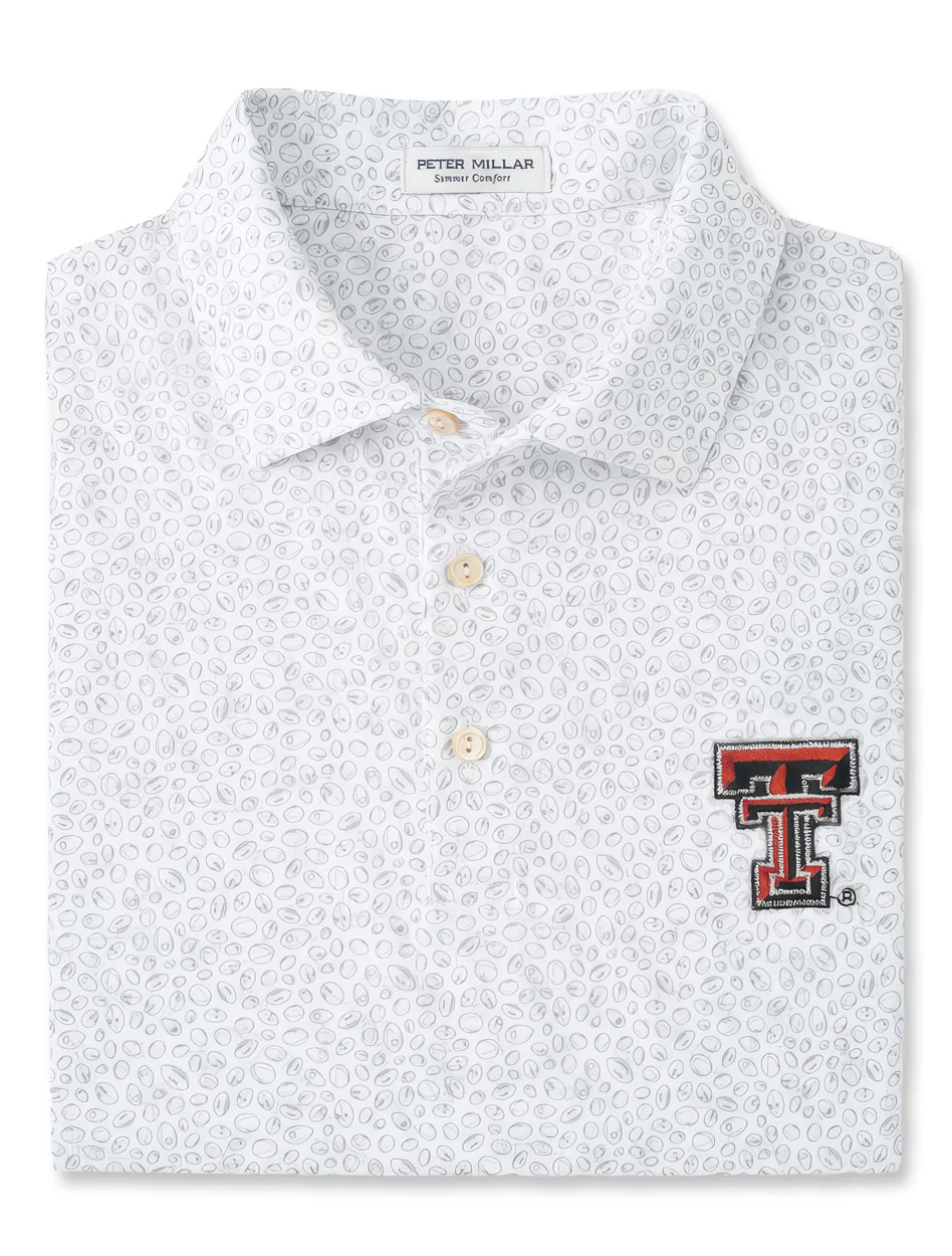 Peter Millar Texas Tech Double T "Blitz" Performance Jersey Polo