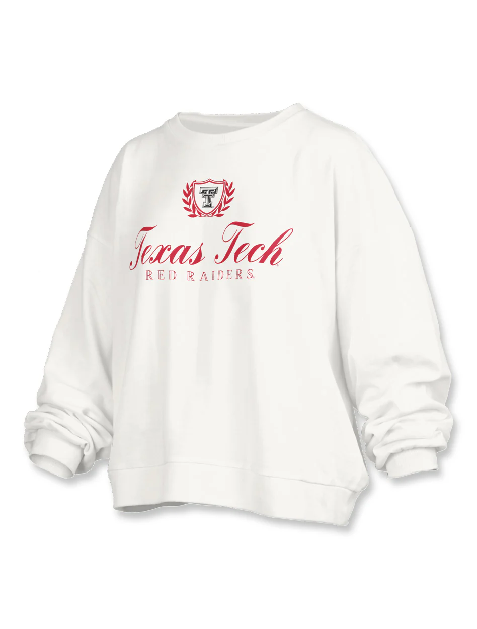 Texas Tech Press Box "Augusta" Long Sleeve Oversized Crew