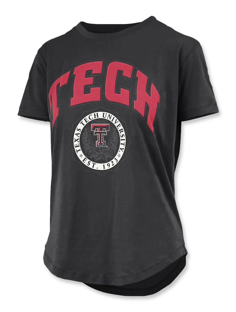 **Texas Tech Press Box "Edith Puff" Crew Neck T-Shirt