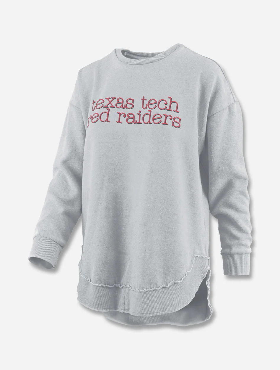 **PressBox Texas Tech Red Raiders "Blue Jean Baby" Vintage Poncho Fleece