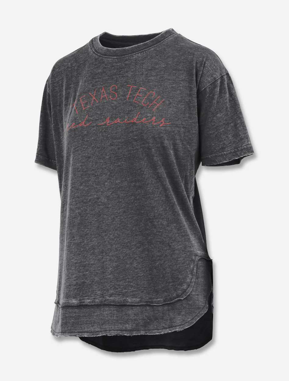 **Pressbox Texas Tech Red Raiders "Hello Sunshine" Rounded Bottom Vintage Top