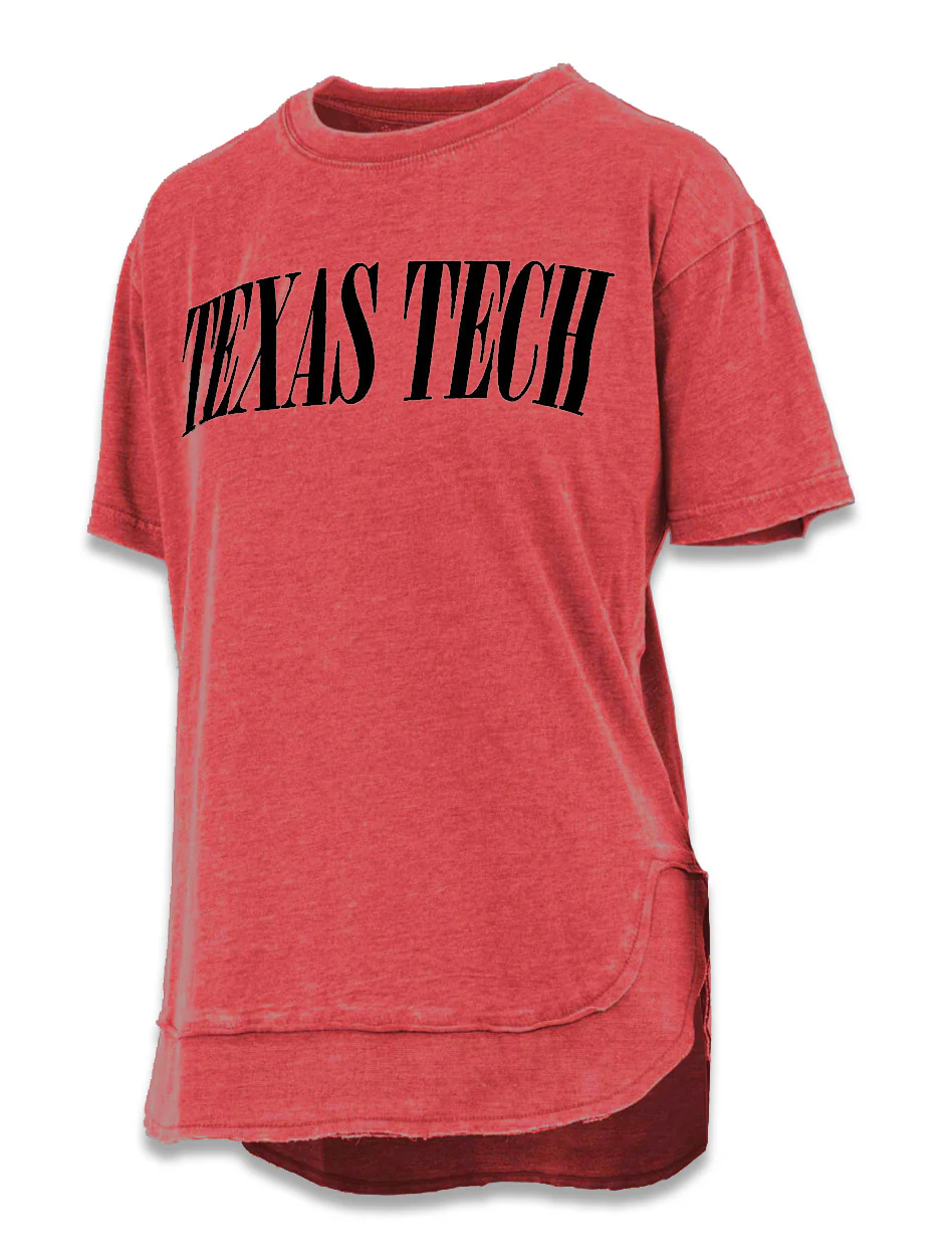 **Pressbox Texas Tech Red Raiders "Showtime" Rounded Bottom Vintage Top