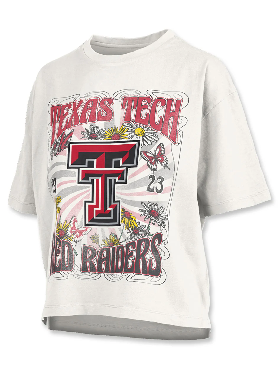 Pressbox Texas Tech "Woodstuck" Oversized Waist Length T-Shirt
