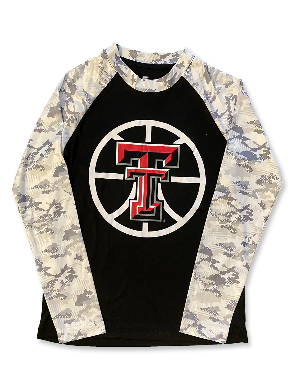 **Arena Texas Tech "DOD - Wildcard" Raglan YOUTH Long Sleeve Tee