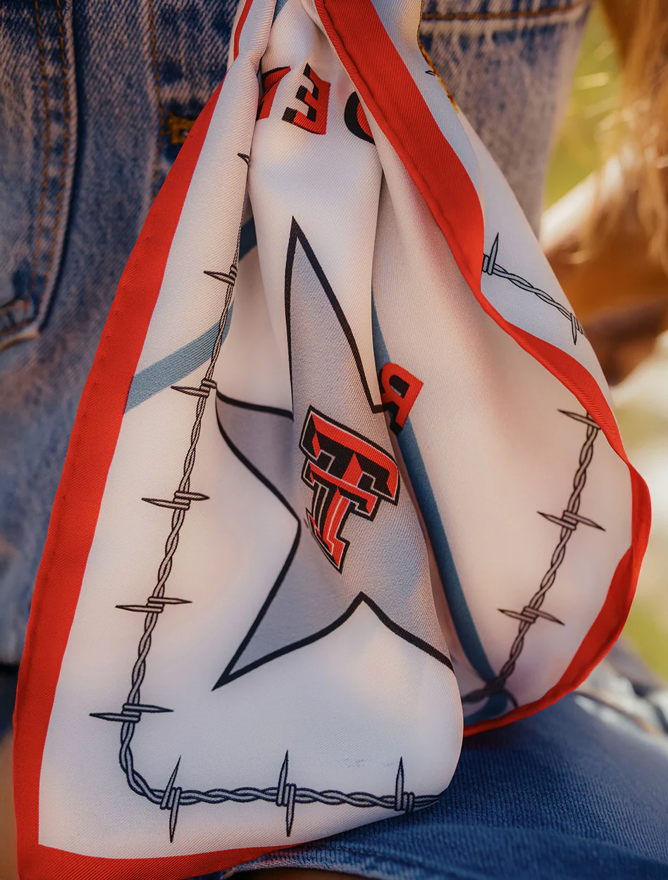 Saturday Silks Texas Tech Red Raiders Saturday Scarf - Image 3