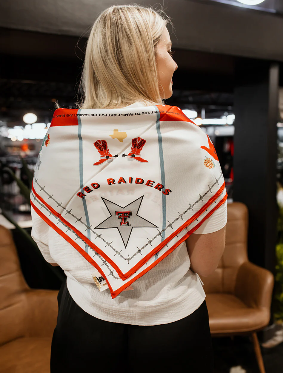Saturday Silks Texas Tech Red Raiders Saturday Scarf - Image 6